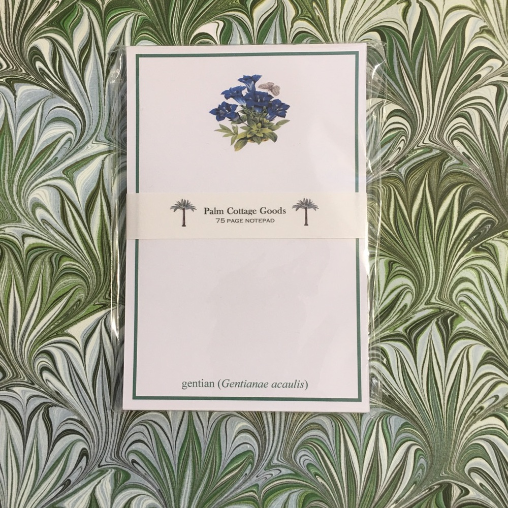 Gentian Notepad by Palm Cottage Goods